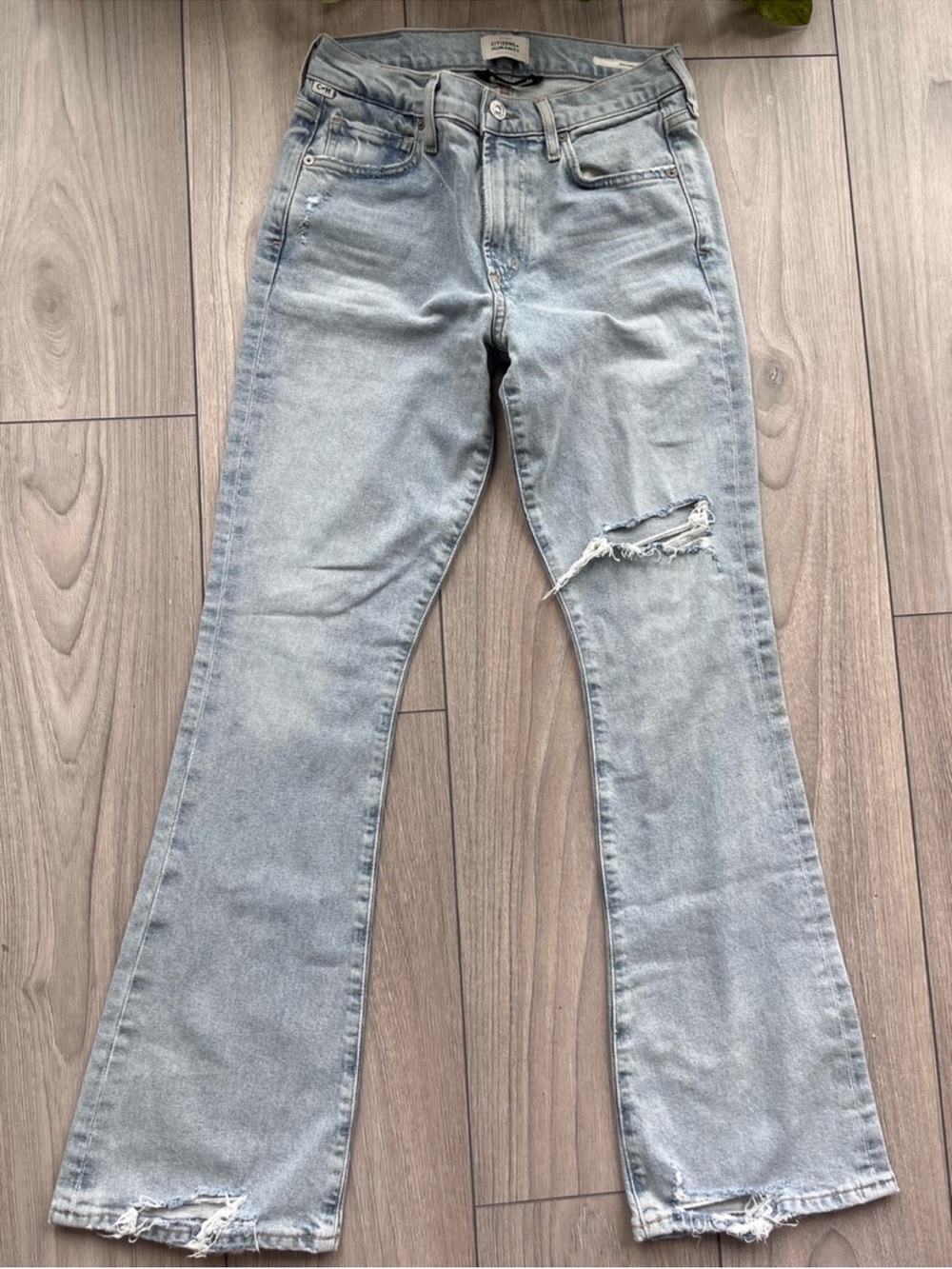 Light Wash Aritzia Emannuelle Flare Jeans